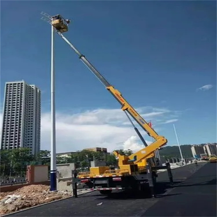 会山镇维修路灯的曲臂升降车出租